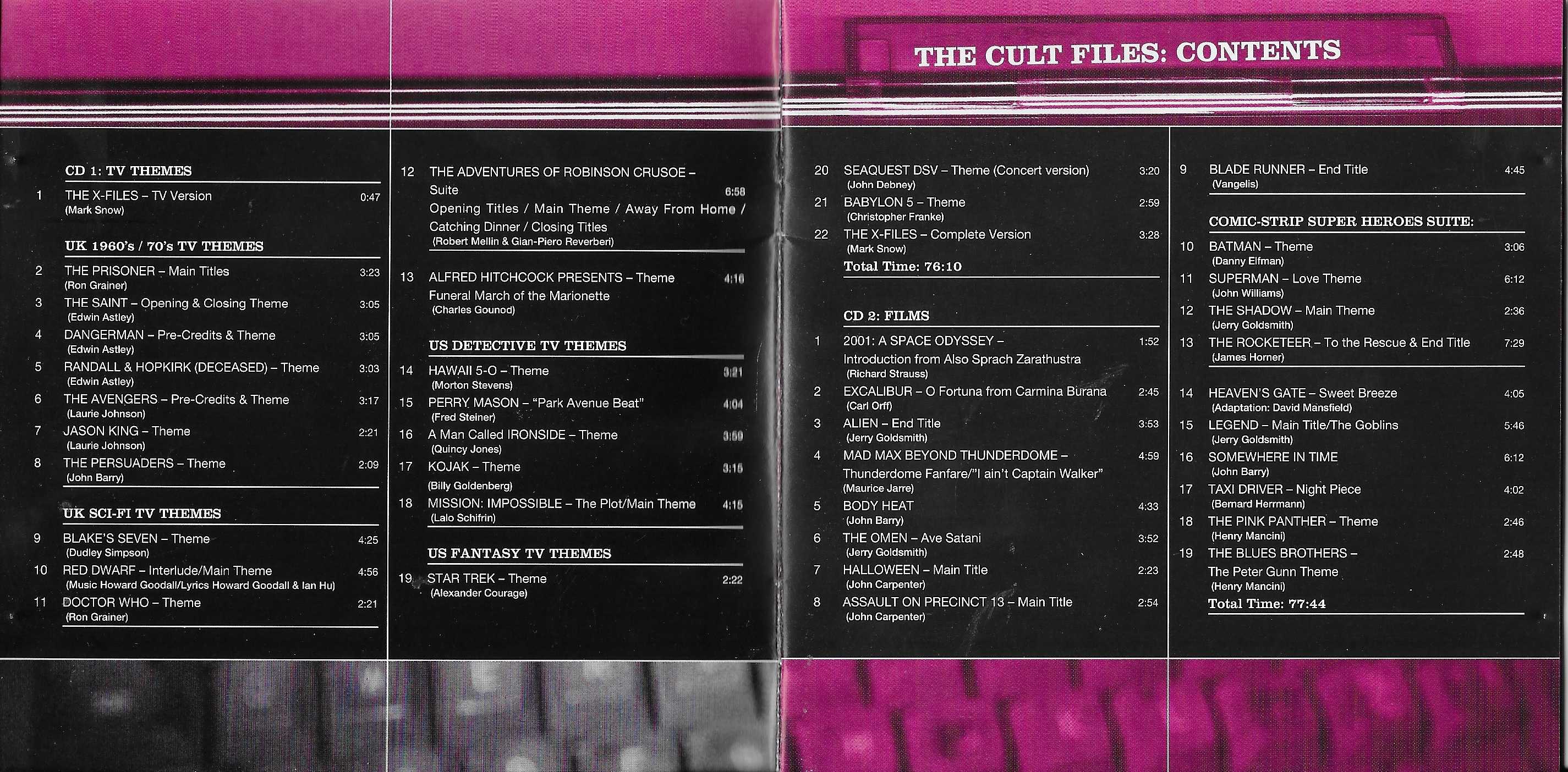 Middle of cover of FILMXCD 184